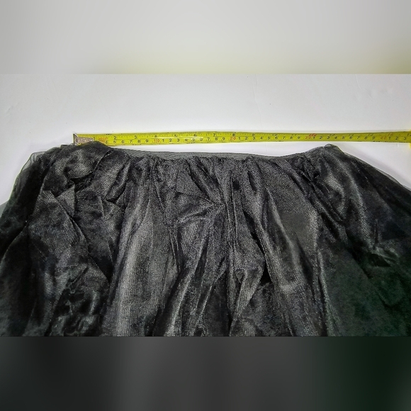 Amscan Black Ruffled Tutu Whimsigoth Goth Emo Cosplay Mini Skirt, OS - Picture 4 of 7